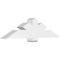 Ekena Millwork Kennewick Architectural Grade PVC Gable Bracket, 60"W x 15"H x 6"D x 6"F, 6/12 Pitch GBP060X15X0606KEN00 - alternate 1